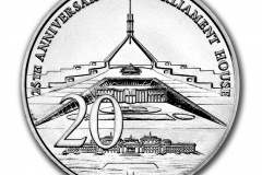 25th Anniversary of Parliament House 20 Cent