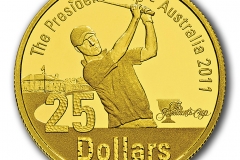 The Presidents Cup One Dollar Gold Proof