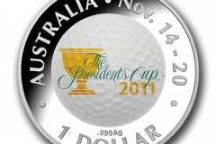 The Presidents Cup One Dollar Silver