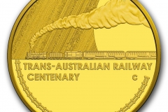 Trans Australian Railway Ten Dollar proof gold Mintmark