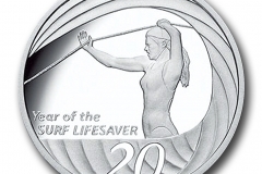 Year of the Surf Lifesaver 20 Cent Silver Proof coin