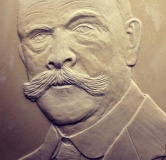 Arthur Streeton in plaster detail